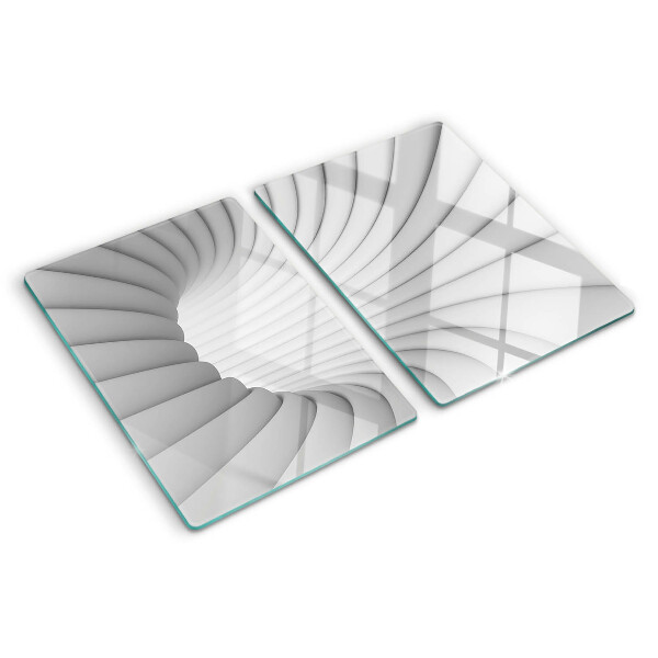Planche à découper verre Intérieur en spirale