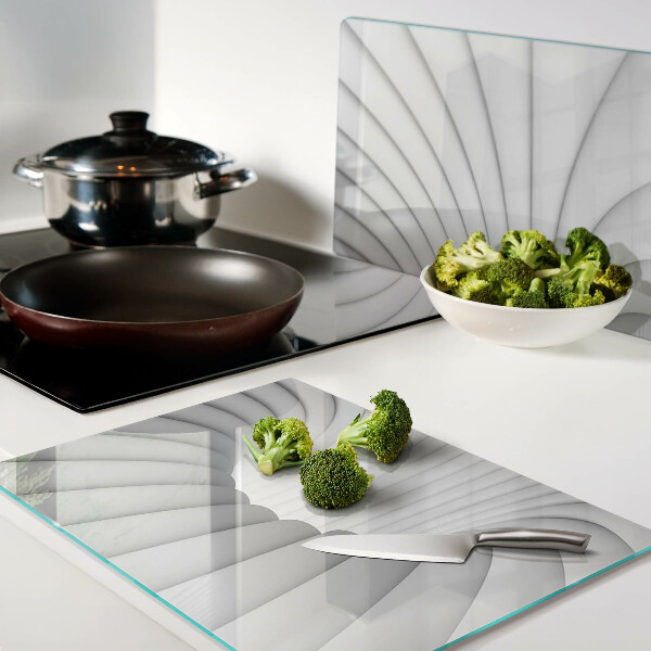 Planche à découper verre Intérieur en spirale