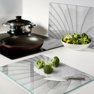 Planche à découper verre Intérieur en spirale