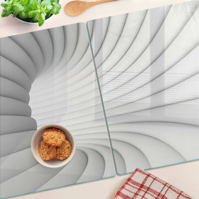 Planche à découper verre Intérieur en spirale