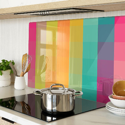 Planche à découper verre Géométrie colorée avec dégradé