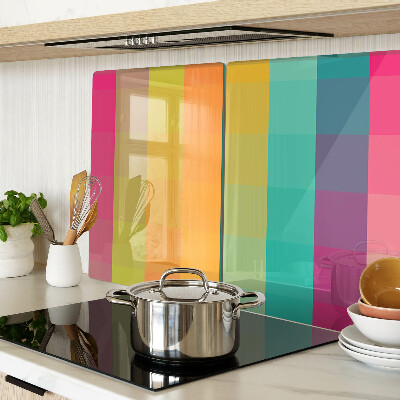 Planche à découper verre Géométrie colorée avec dégradé