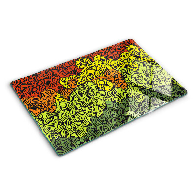 Planche à découper verre Tourbillons de couleurs