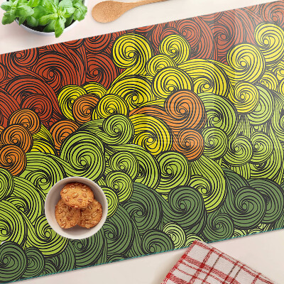 Planche à découper verre Tourbillons de couleurs