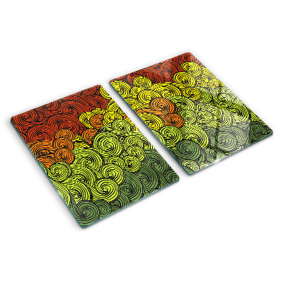 Planche à découper verre Tourbillons de couleurs
