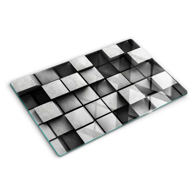Planche à découper verre Motifs géométriques dans les tons de gris