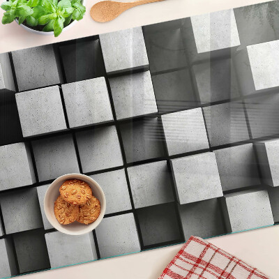 Planche à découper verre Motifs géométriques dans les tons de gris