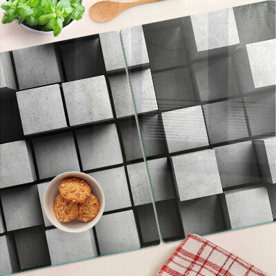 Planche à découper verre Motifs géométriques dans les tons de gris
