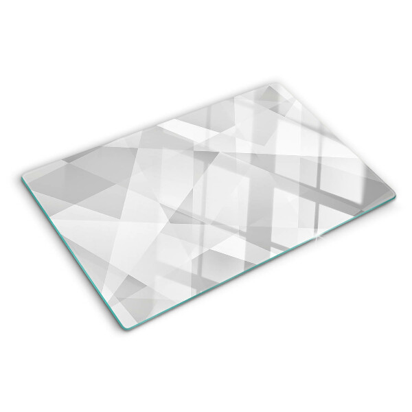 Planche à découper en verre Géométrie en nuances de gris