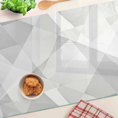 Planche à découper en verre Géométrie en nuances de gris