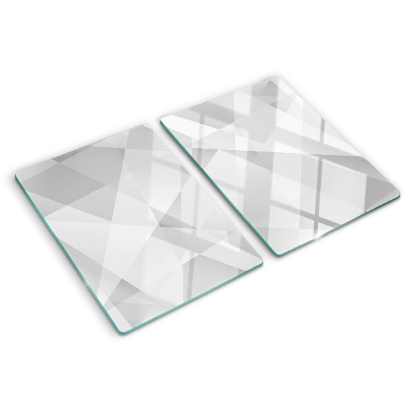 Planche à découper en verre Géométrie en nuances de gris