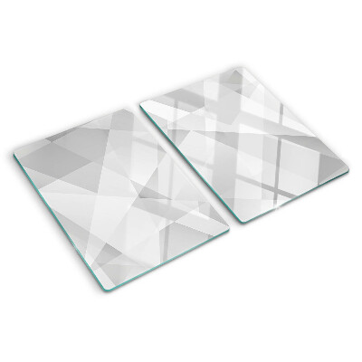 Planche à découper en verre Géométrie en nuances de gris