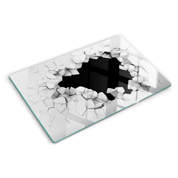 Planche à découper en verre Mur fissuré
