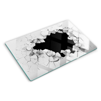 Planche à découper en verre Mur fissuré