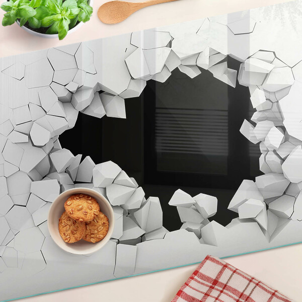 Planche à découper en verre Mur fissuré