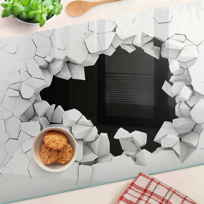 Planche à découper en verre Mur fissuré