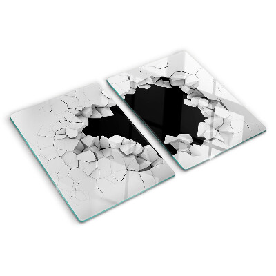 Planche à découper en verre Mur fissuré
