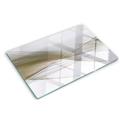 Planche à découper verre Lignes et formes abstraites