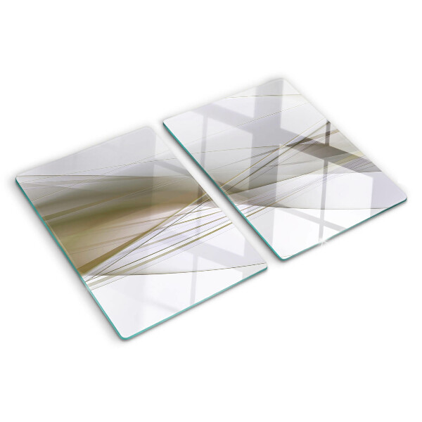 Planche à découper verre Lignes et formes abstraites
