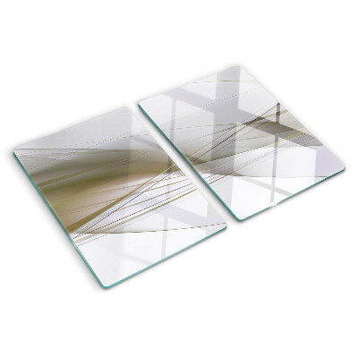 Planche à découper verre Lignes et formes abstraites