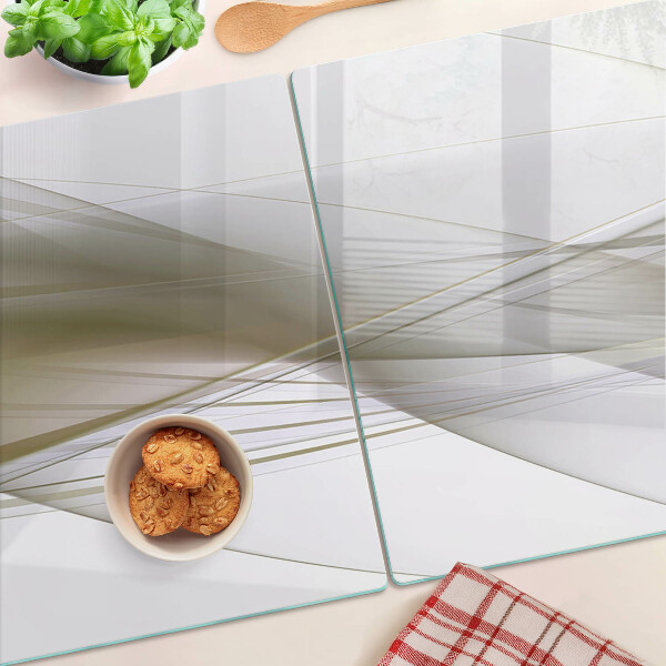 Planche à découper verre Lignes et formes abstraites