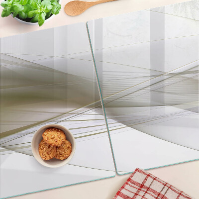Planche à découper verre Lignes et formes abstraites