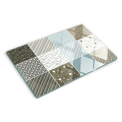 Planche à découper verre Motifs et lignes géométriques