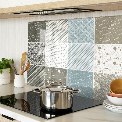 Planche à découper verre Motifs et lignes géométriques