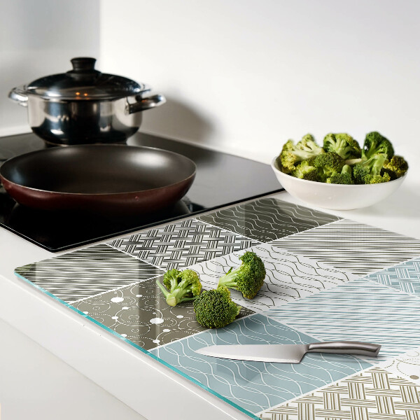 Planche à découper verre Motifs et lignes géométriques