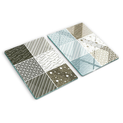 Planche à découper verre Motifs et lignes géométriques