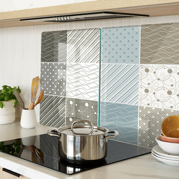 Planche à découper verre Motifs et lignes géométriques
