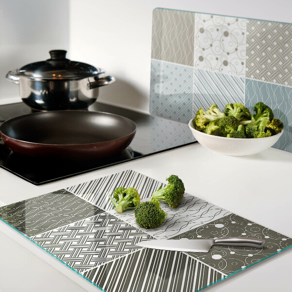 Planche à découper verre Motifs et lignes géométriques