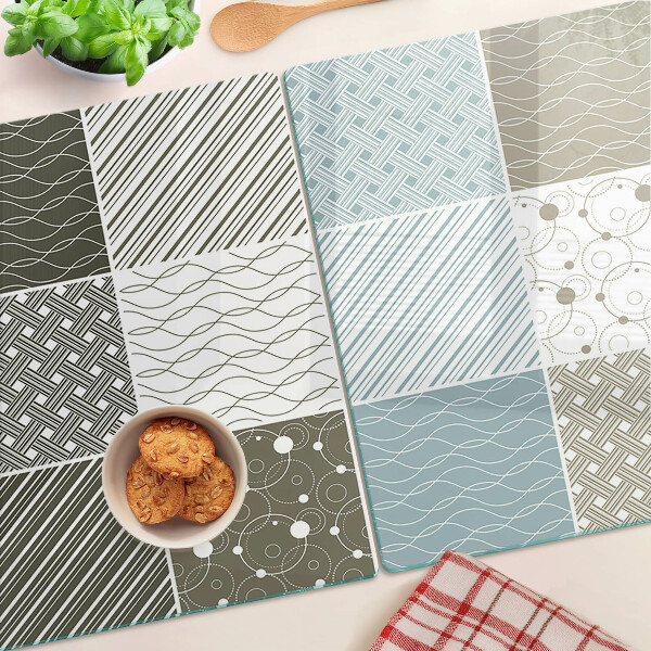 Planche à découper verre Motifs et lignes géométriques
