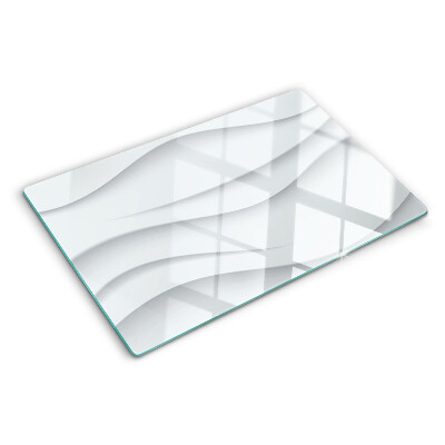 Planche à découper en verre Vagues et lignes