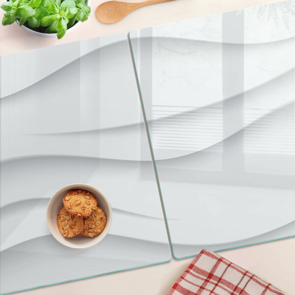Planche à découper en verre Vagues et lignes