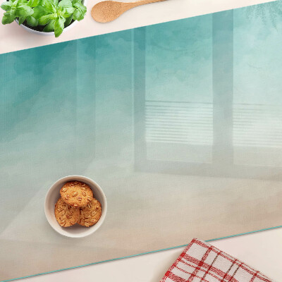 Planche à découper verre Dégradé bleu et orange
