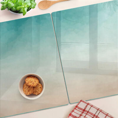 Planche à découper verre Dégradé bleu et orange