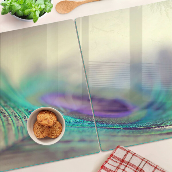 Planche à découper verre Une goutte sur une feuille