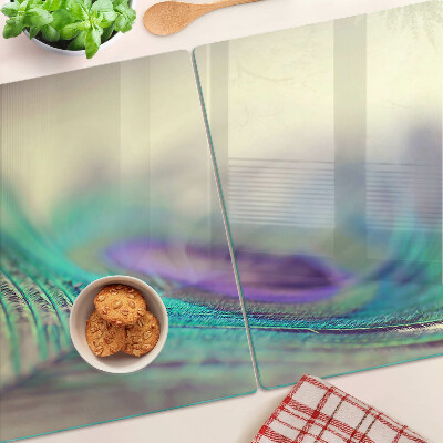 Planche à découper verre Une goutte sur une feuille