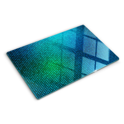 Planche à découper en verre Dégradé de couleurs dans les tons de bleu