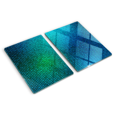 Planche à découper en verre Dégradé de couleurs dans les tons de bleu
