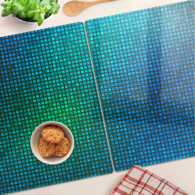 Planche à découper en verre Dégradé de couleurs dans les tons de bleu