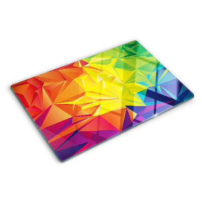 Planche à découper verre Géométrie colorée