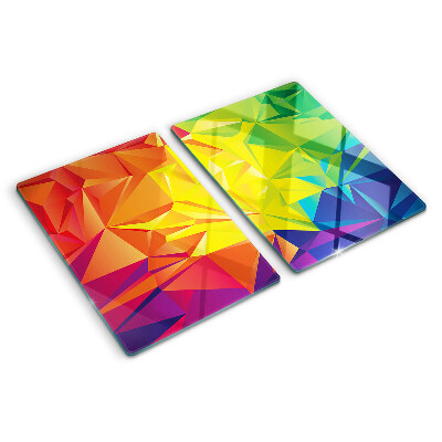 Planche à découper verre Géométrie colorée