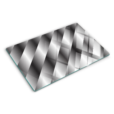 Planche à découper verre Motifs géométriques dans les tons de gris