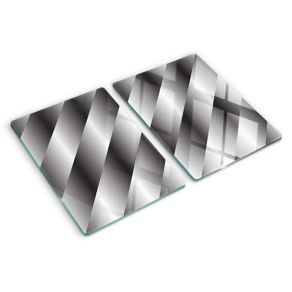 Planche à découper verre Motifs géométriques dans les tons de gris