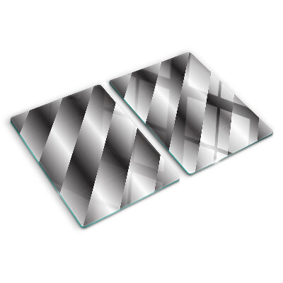 Planche à découper verre Motifs géométriques dans les tons de gris