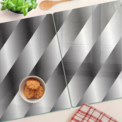 Planche à découper verre Motifs géométriques dans les tons de gris