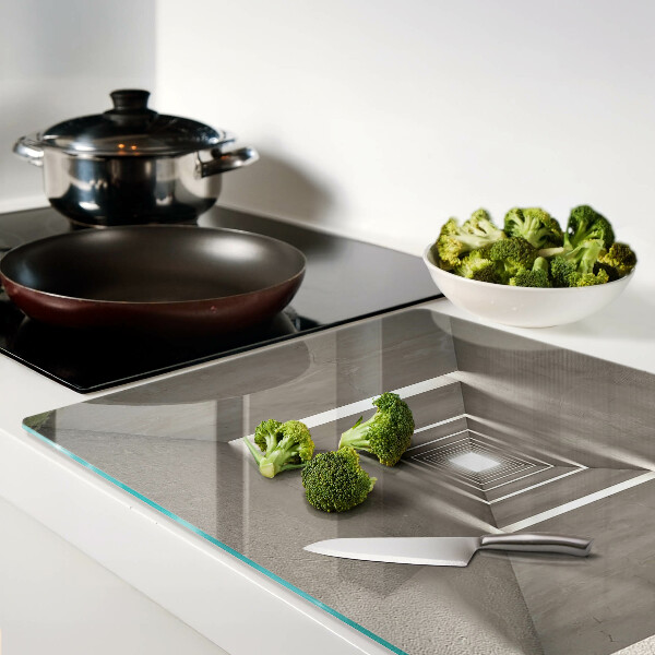Planche à découper en verre Intérieur géométrique avec effet de profondeur
