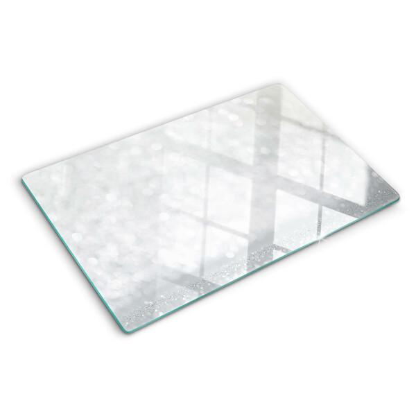 Planche à découper en verre Bokeh scintillant avec effet de lumière